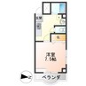 ドリームパレス荒楯 1Kの間取り