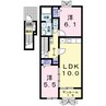 ファインアニメート・サザン 2LDKの間取り