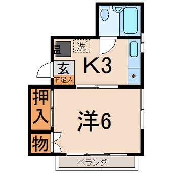 間取図 西口朝日マンション