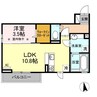 ガレリア ラッフィナート 1LDKの間取り