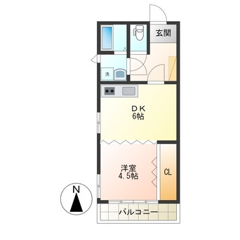 間取図 シャルム千歳