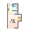 フォーブルあこや 1Kの間取り
