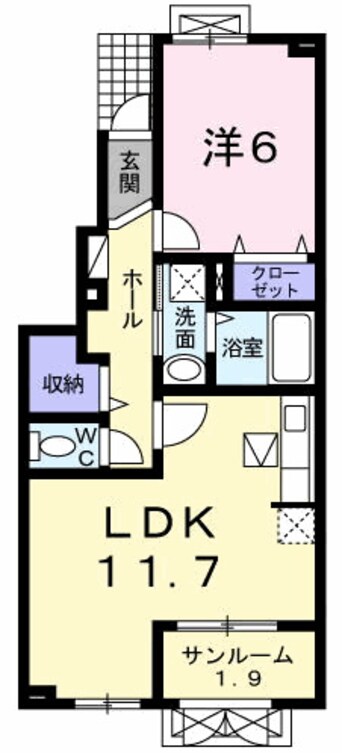 間取図 ドゥー　プレッソ