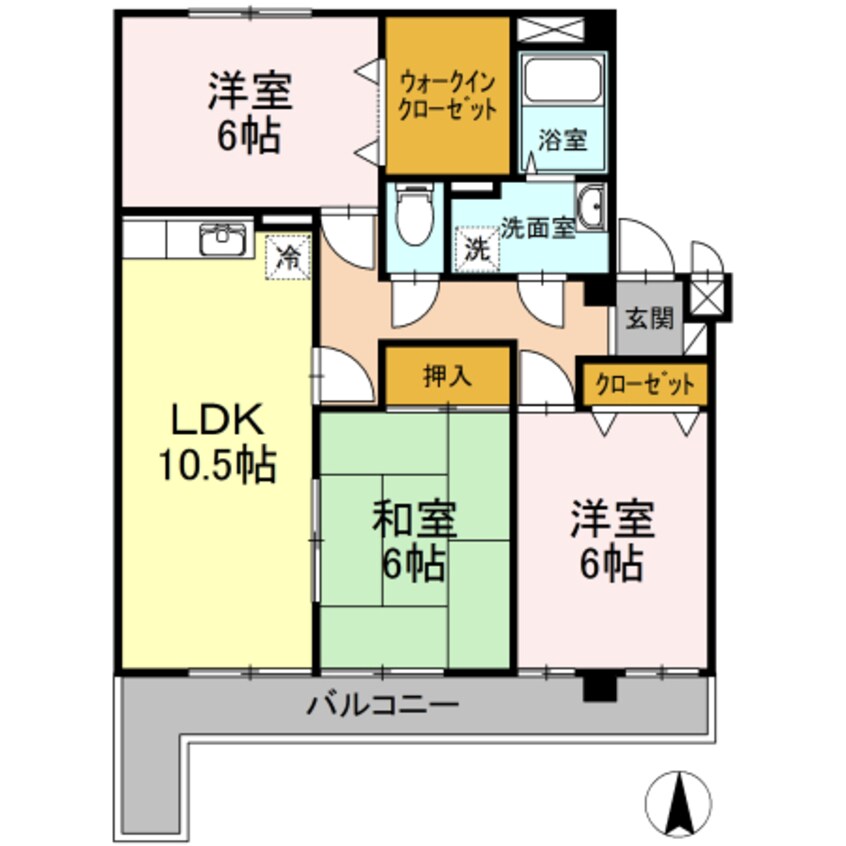 間取図 プランドール南