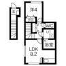 アンタレス 1LDKの間取り