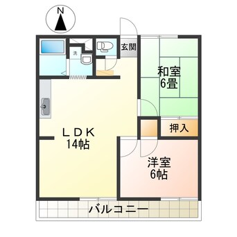 間取図 晃七第一マンション