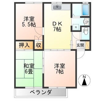 間取図 シシリー21　Ａ棟