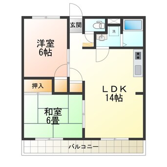 間取図 晃七第二マンション