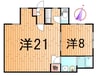 蔵王半郷アパート 1LDKの間取り