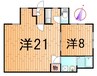 蔵王半郷アパート 1LDKの間取り