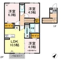 Ｄ－ｒｏｏｍ Ｓａｔｏの間取図