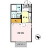 イミグラント クローバー 1Kの間取り