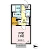 エスタシオン アスール 1Kの間取り