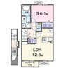 クルール８０ 1LDKの間取り