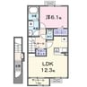 クルール８０ 1LDKの間取り