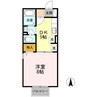 セジュール カーサ Ｃ 1DKの間取り
