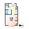 ドリームパレス荒楯 1Kの間取り
