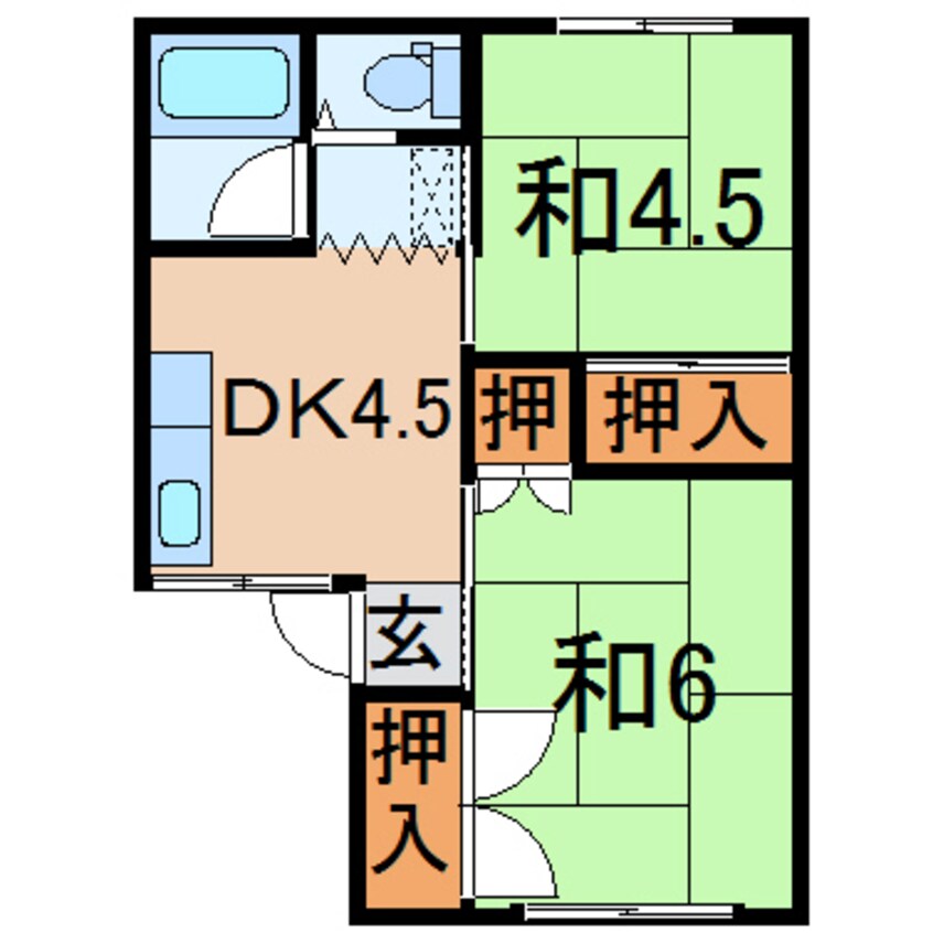 間取図 レジデンスひまわり