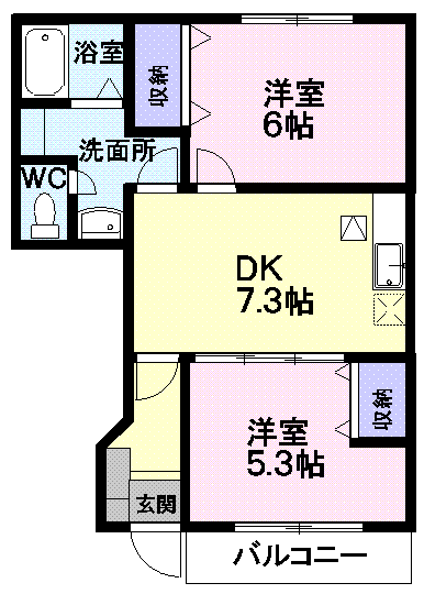 間取り図 ビラ・シャルマン　Ａ
