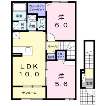 間取図 アッシュ　ヒル　Ⅱ