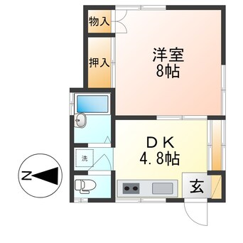間取図 フラット英翠