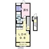 アンダンテ 1LDKの間取り