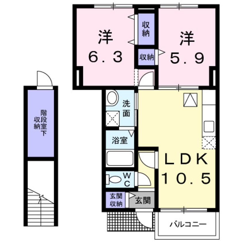 間取図 ウエストシャルマン