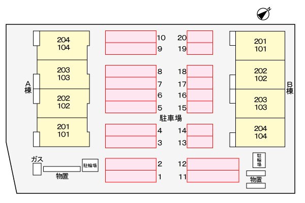 駐車場 アルコ・イーリスＢ