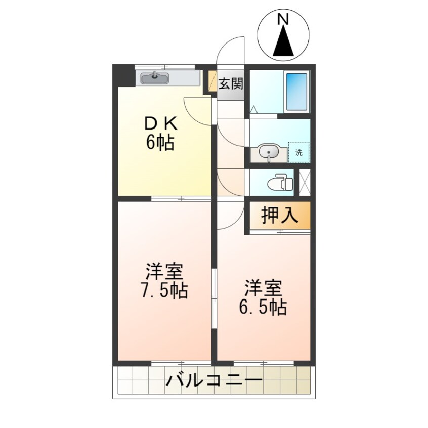 間取図 EASTPARK桜田