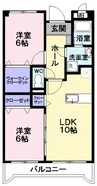 アビタシオンＩ・Ｓ・Ｙ 2LDKの間取り