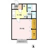 セジュールエトワール 1Kの間取り