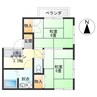 ヤマシチハイツ 2DKの間取り