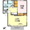 ドリームさくら 1LDKの間取り