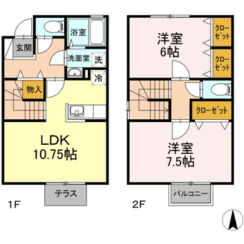 間取図 プルメリア