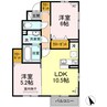 パティオ 2LDKの間取り