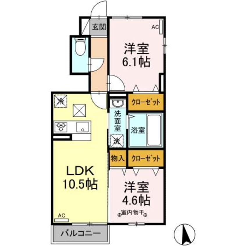 間取図 ラ・ミエル桜