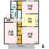 リール・ロージェ Ａ 2LDKの間取り