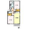 ルピナ 2DKの間取り