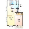 ハイツマロニエ2番館 1LDKの間取り