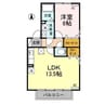 千歳山タウンハウス Ｂ 1LDKの間取り