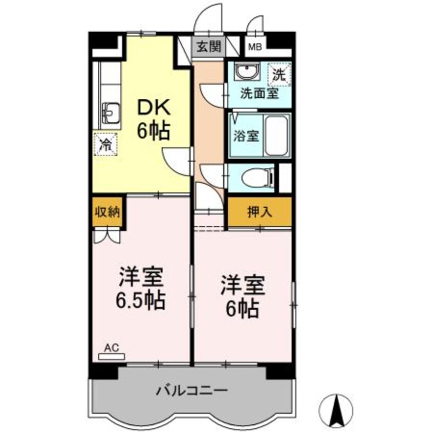 間取図 エクレールブラン