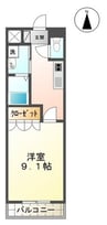 SAKURA COOP 宝（サクラコーポ宝） 1Kの間取り