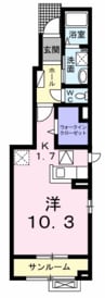 ピノ　フローリッシュＡ 1Rの間取り