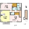 グリーン アリエッタ 2LDKの間取り