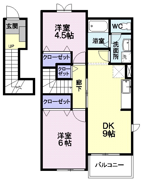 間取り図 アルカンシェル　エスティＡ