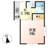 ハイツソフィア 1Kの間取り