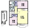 ア・ラ・モード 2LDKの間取り
