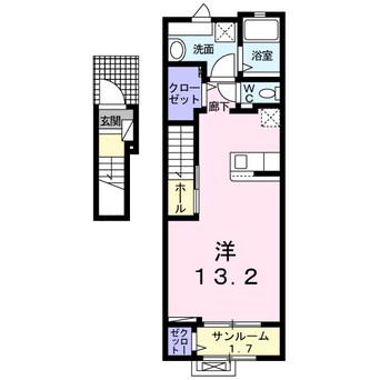 間取図 アルカンシェル成沢Ａ