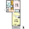ルマ南栄N 1LDKの間取り