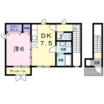 間取図 ル・シェモア